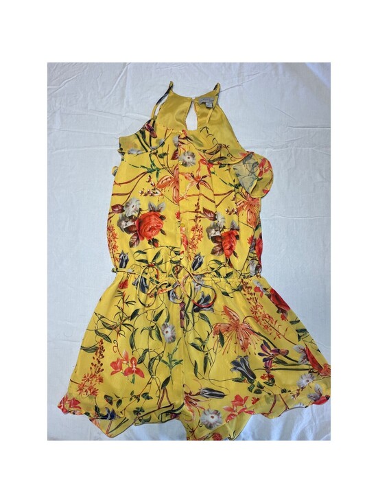 Pants - Belle & Sky Romper Women's Yellow Floral Small Strapless Shorts Havana Dream